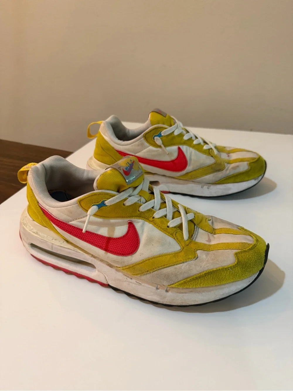 Nike Yellow & Pink Swoosh Runner Sneakers